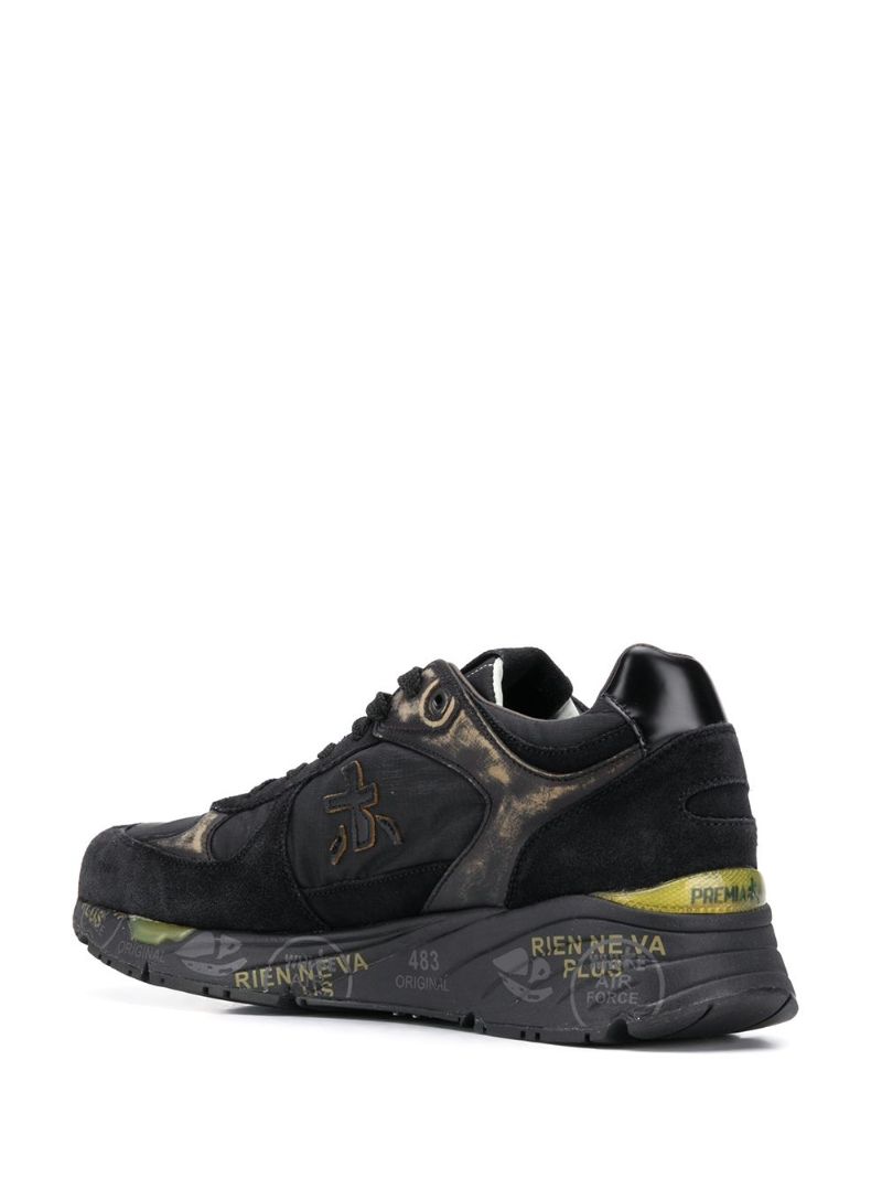 Black Logo Low Top Sneakers