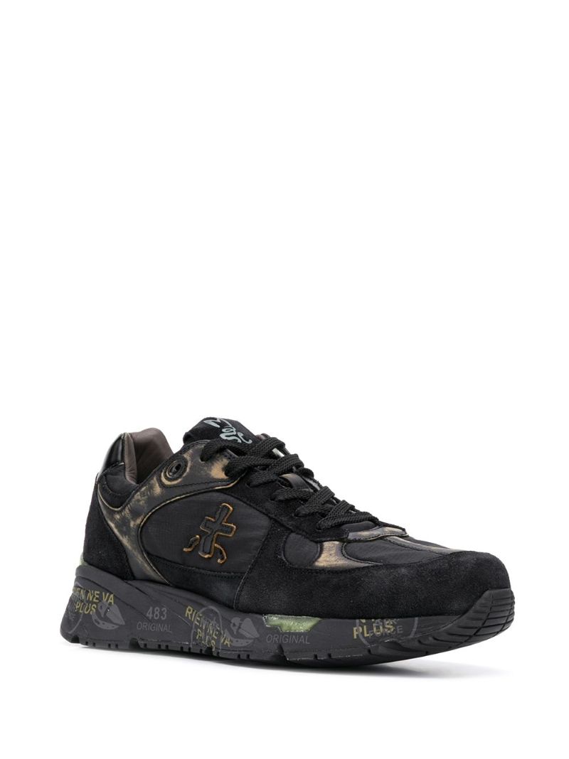 Black Logo Low Top Sneakers