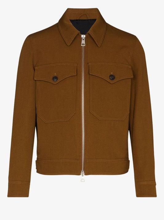 Zip-up Wool Jacket