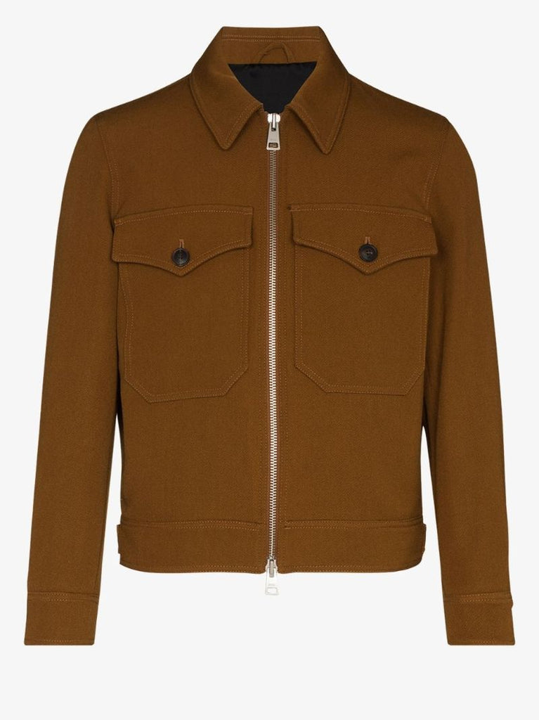 Zip-up Wool Jacket
