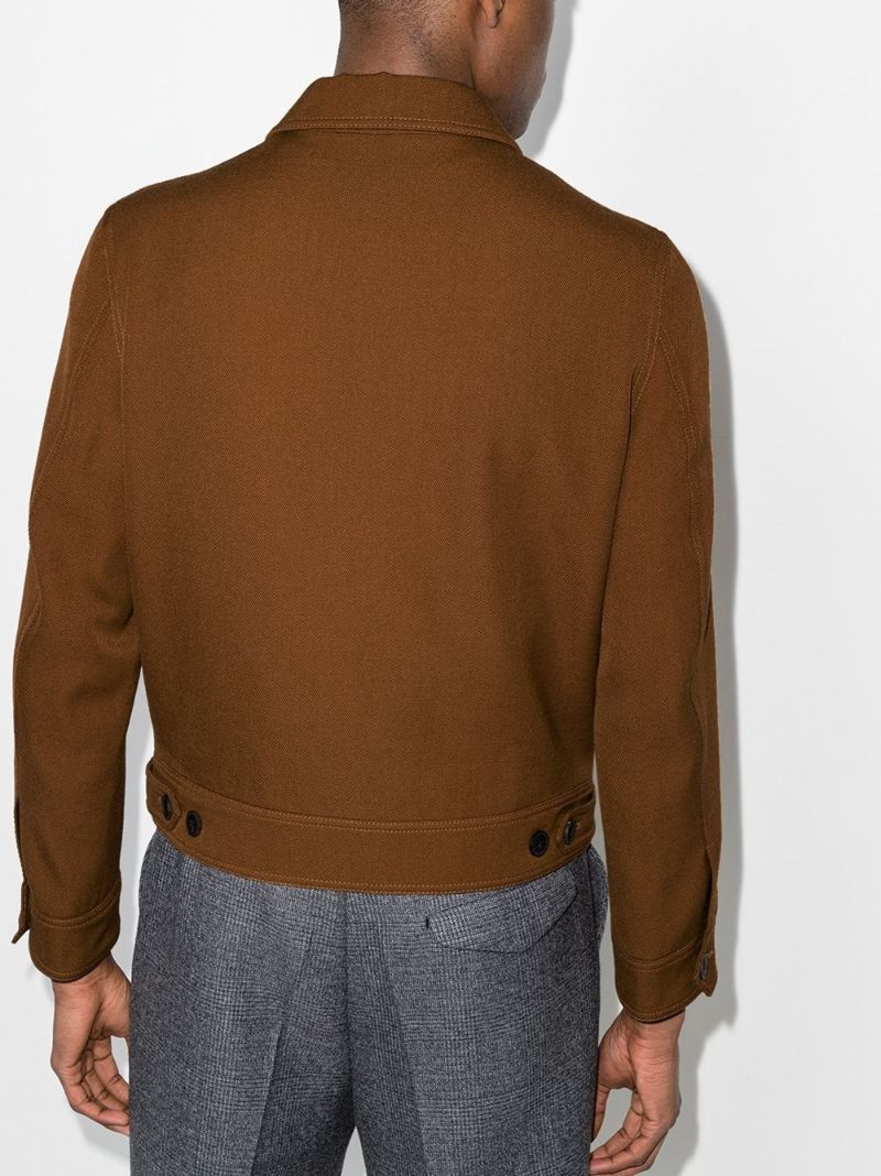 Zip-up Wool Jacket