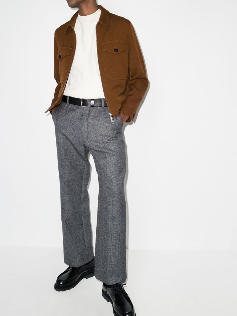 Zip-up Wool Jacket
