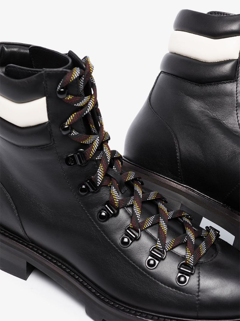 Black Eshe Leather Hiking Boots