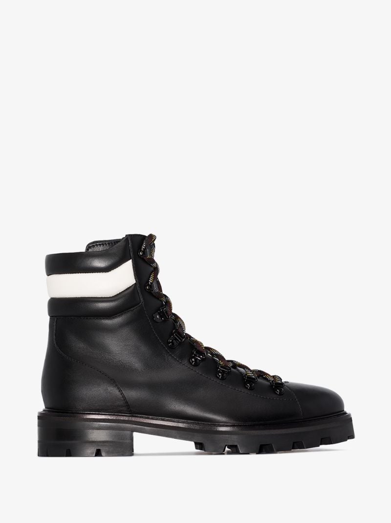 Black Eshe Leather Hiking Boots
