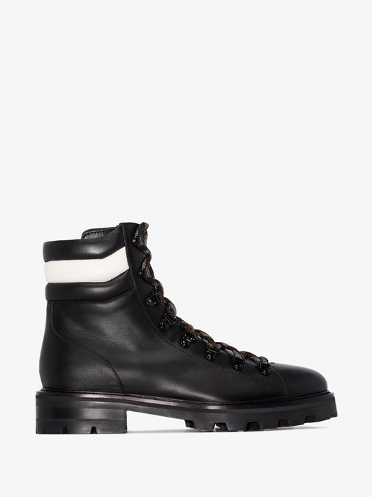 Black Eshe Leather Hiking Boots