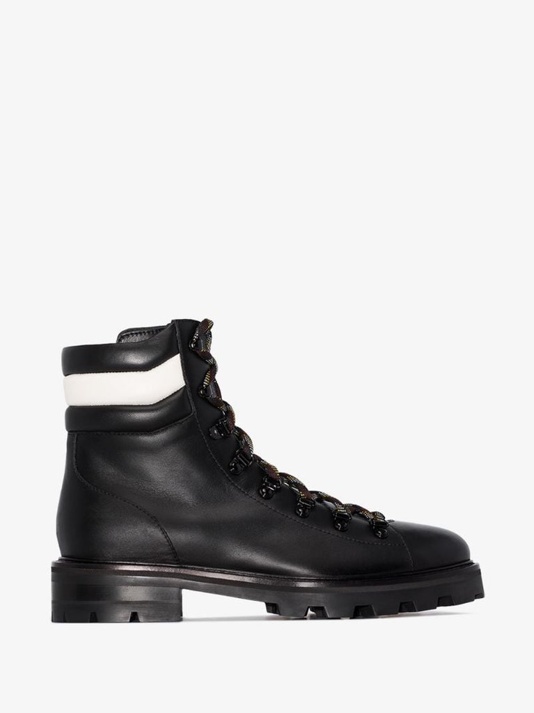 Black Eshe Leather Hiking Boots