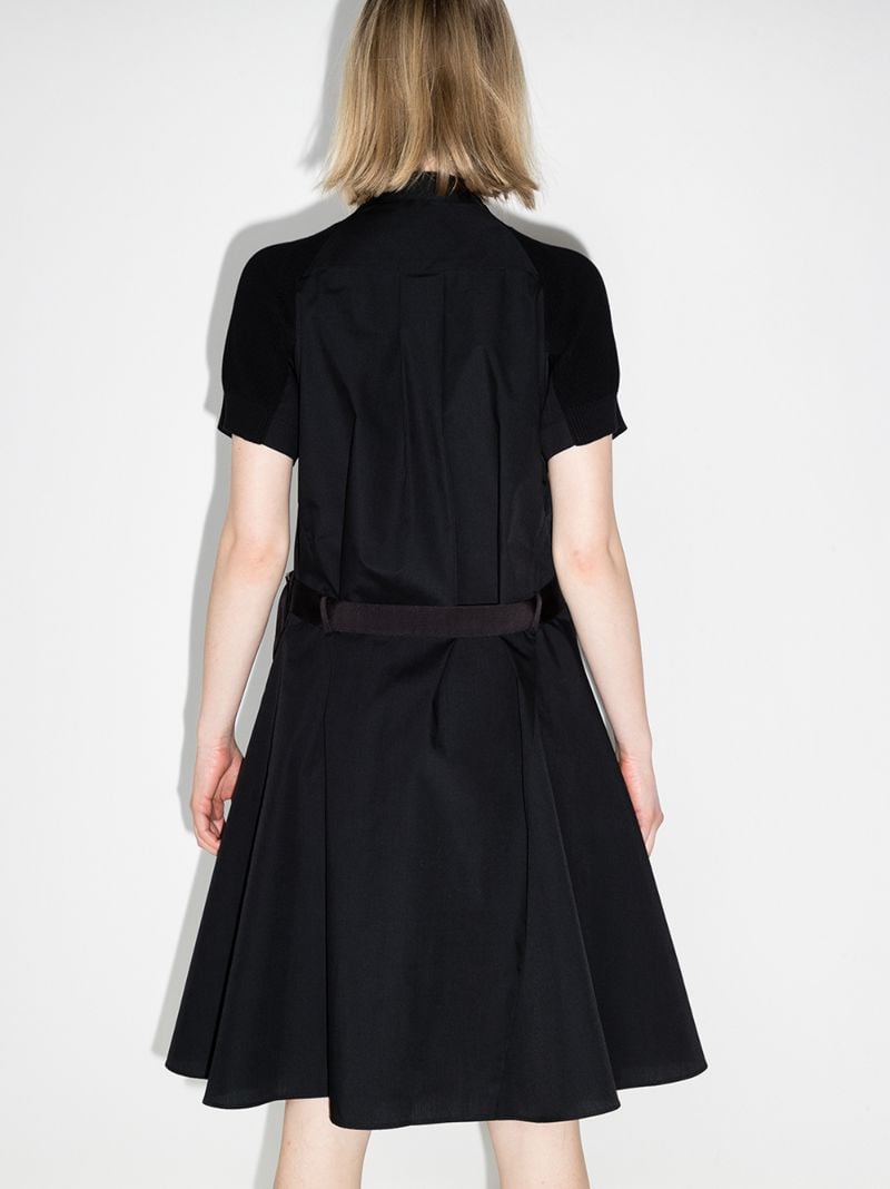 Knitted Overlay Midi Dress