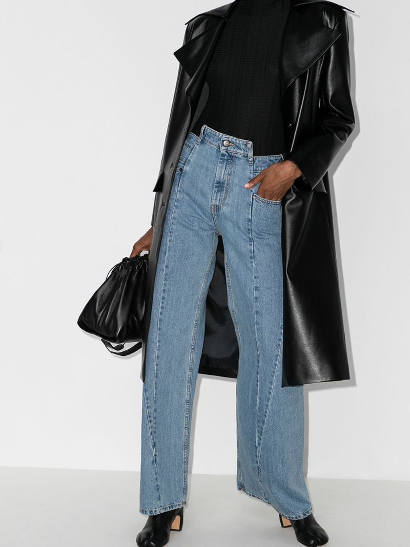 DÃ_x0083_Â©cortiquÃ_x0083_Â© Asymmetric Wide Leg Jeans