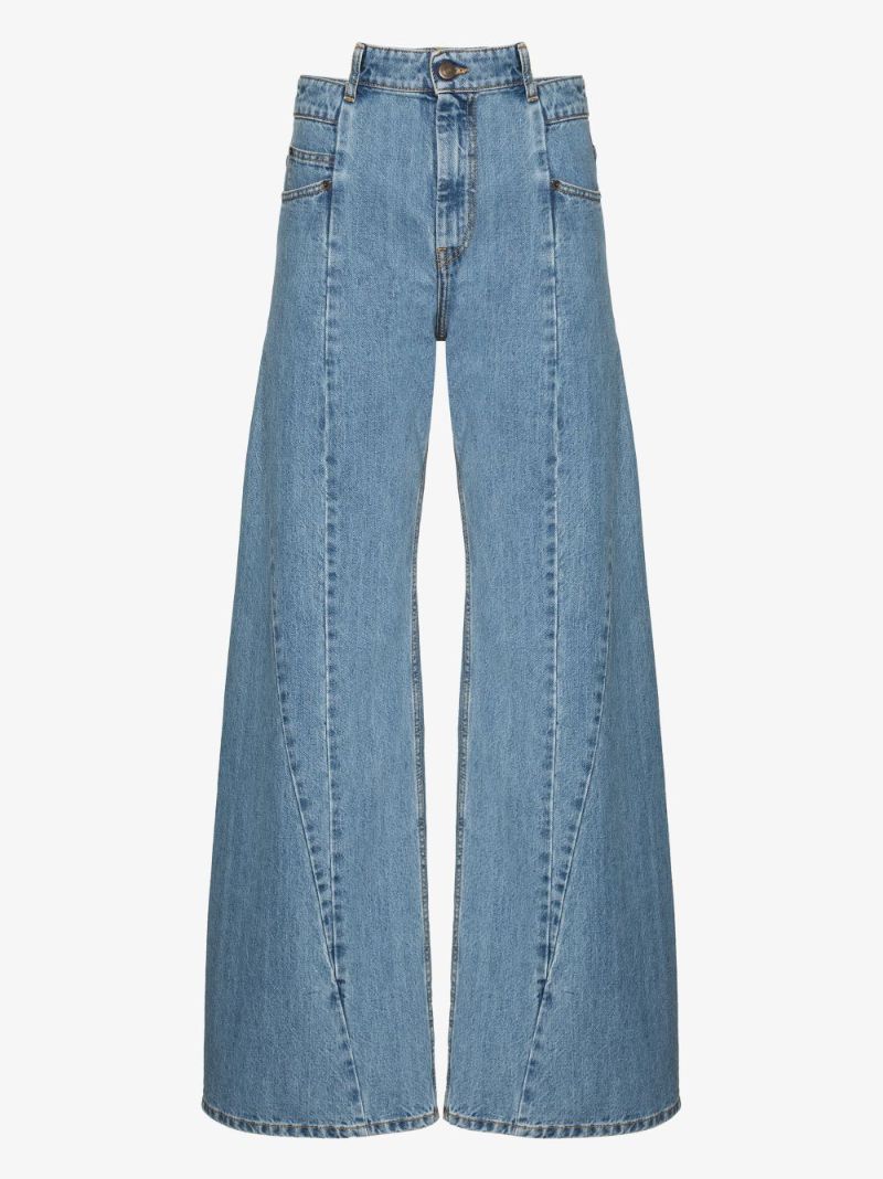 DÃ_x0083_Â©cortiquÃ_x0083_Â© Asymmetric Wide Leg Jeans