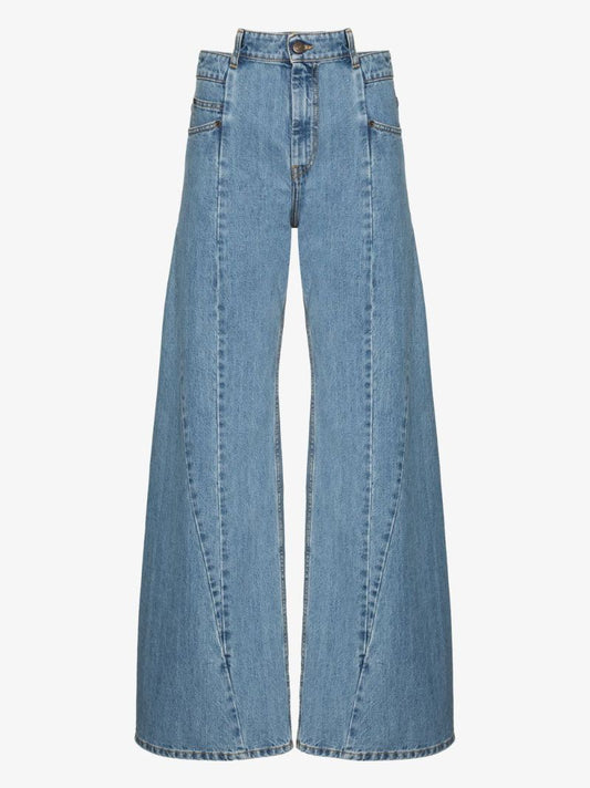 DÃ_x0083_Â©cortiquÃ_x0083_Â© Asymmetric Wide Leg Jeans