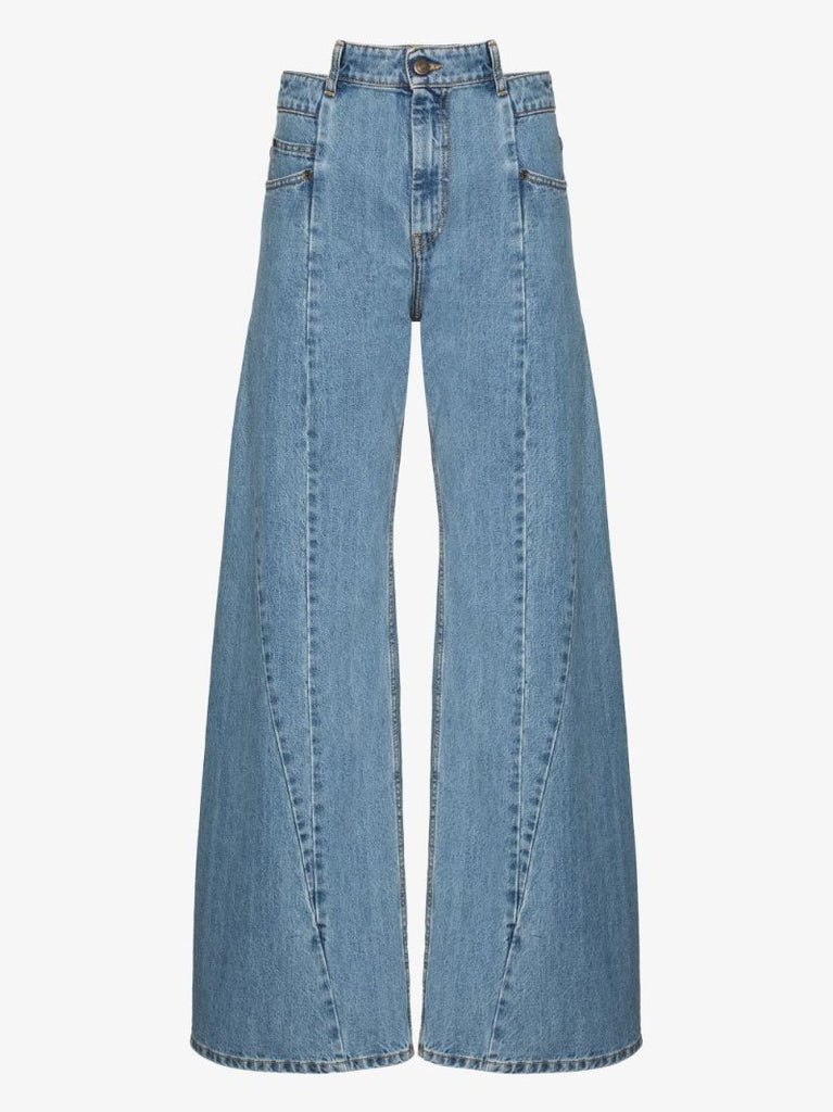 DÃ_x0083_Â©cortiquÃ_x0083_Â© Asymmetric Wide Leg Jeans