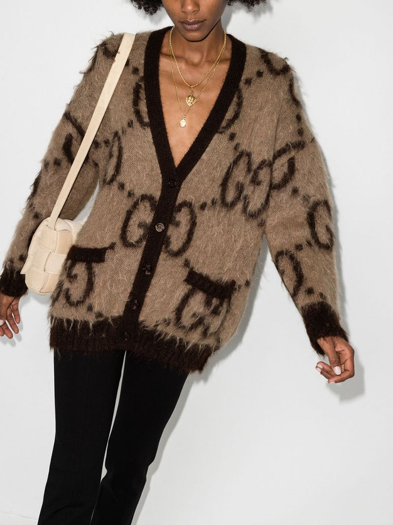 Gg Jacquard Cardigan