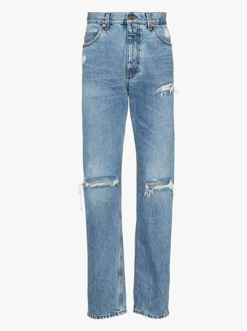 Distressed Loose Jeans