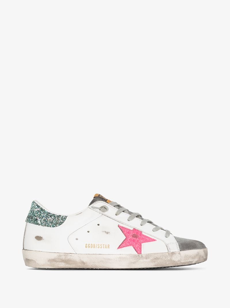 White Super-star Leather Sneakers