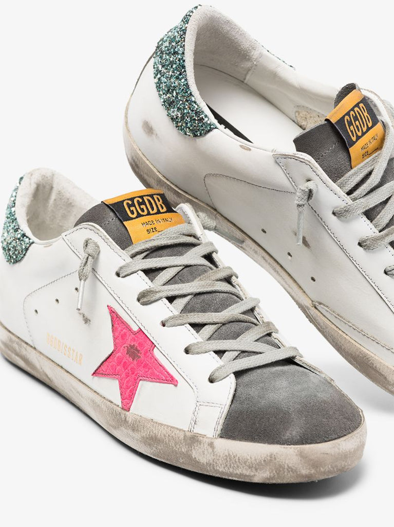 White Super-star Leather Sneakers