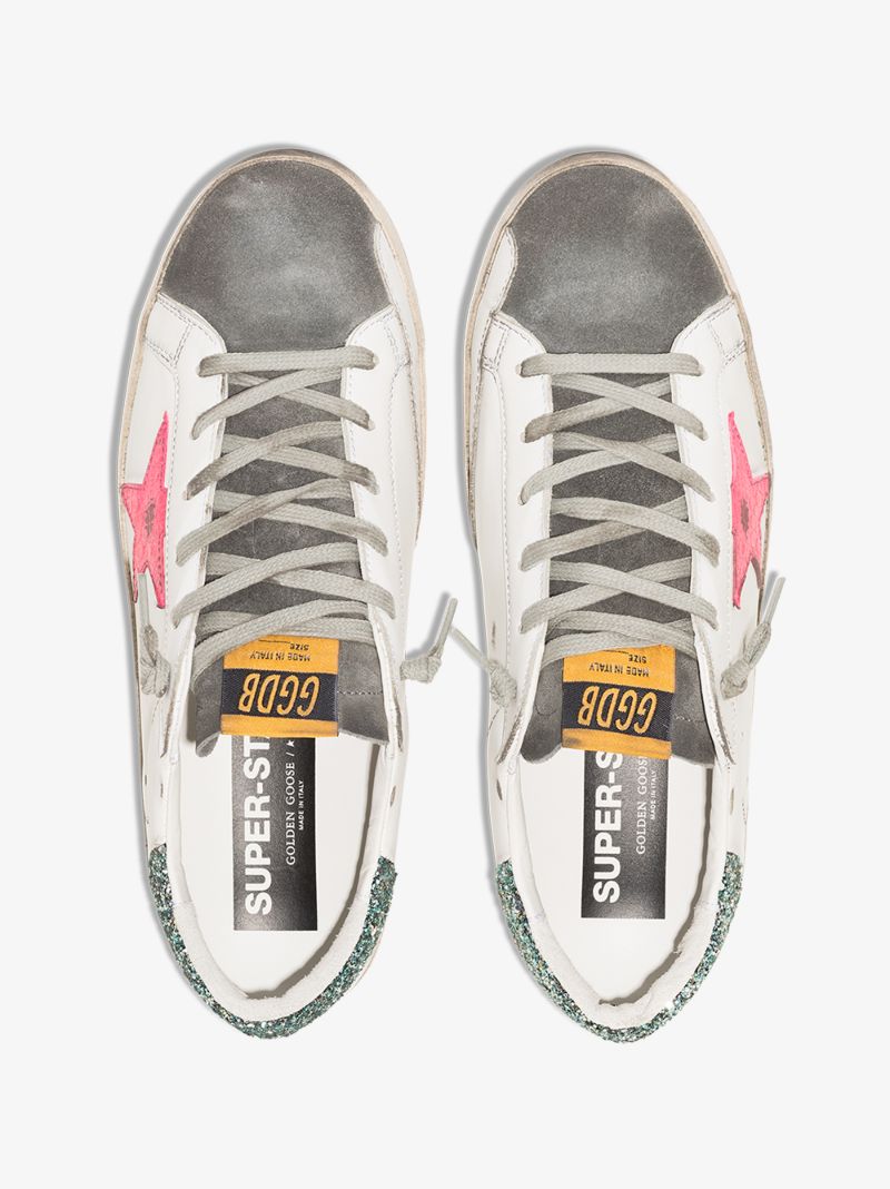 White Super-star Leather Sneakers