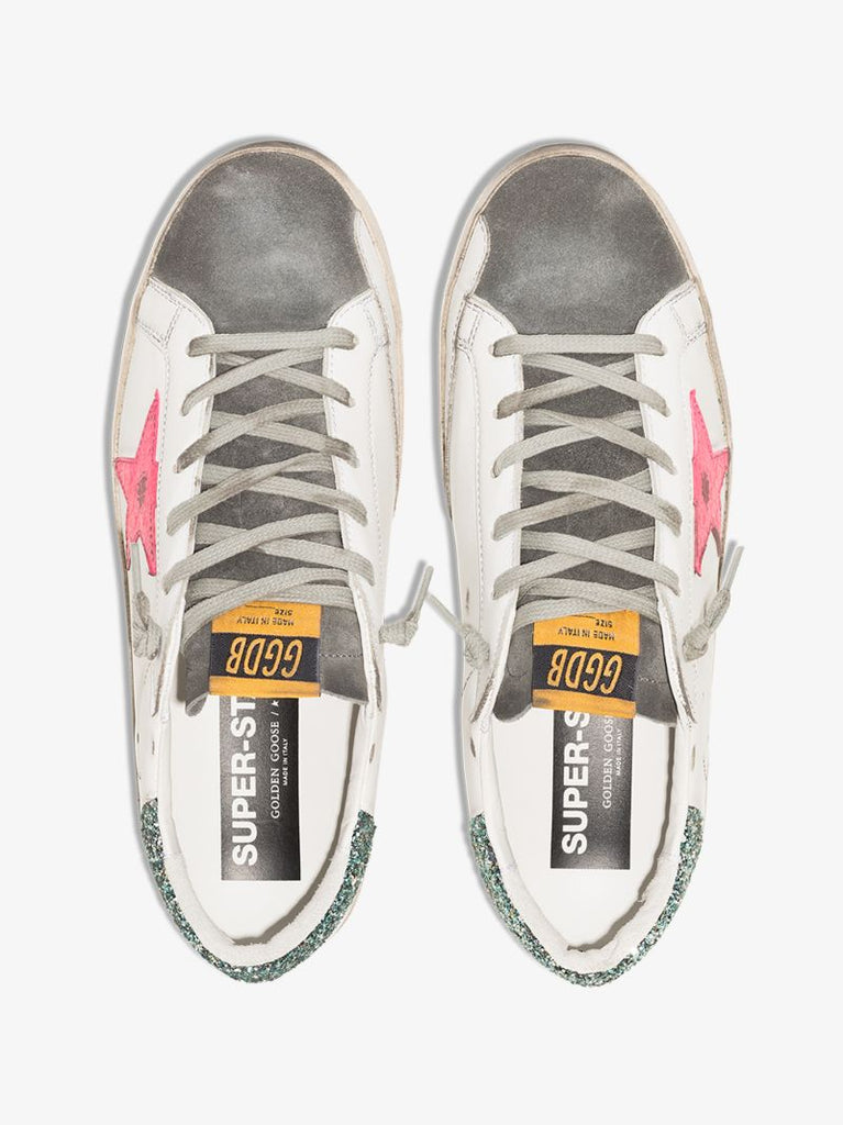 White Super-star Leather Sneakers