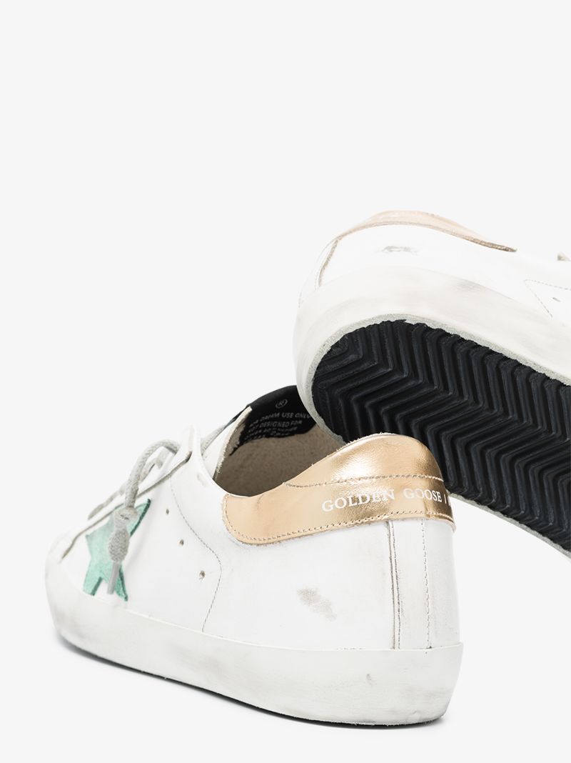 White Super-star Leather Sneakers