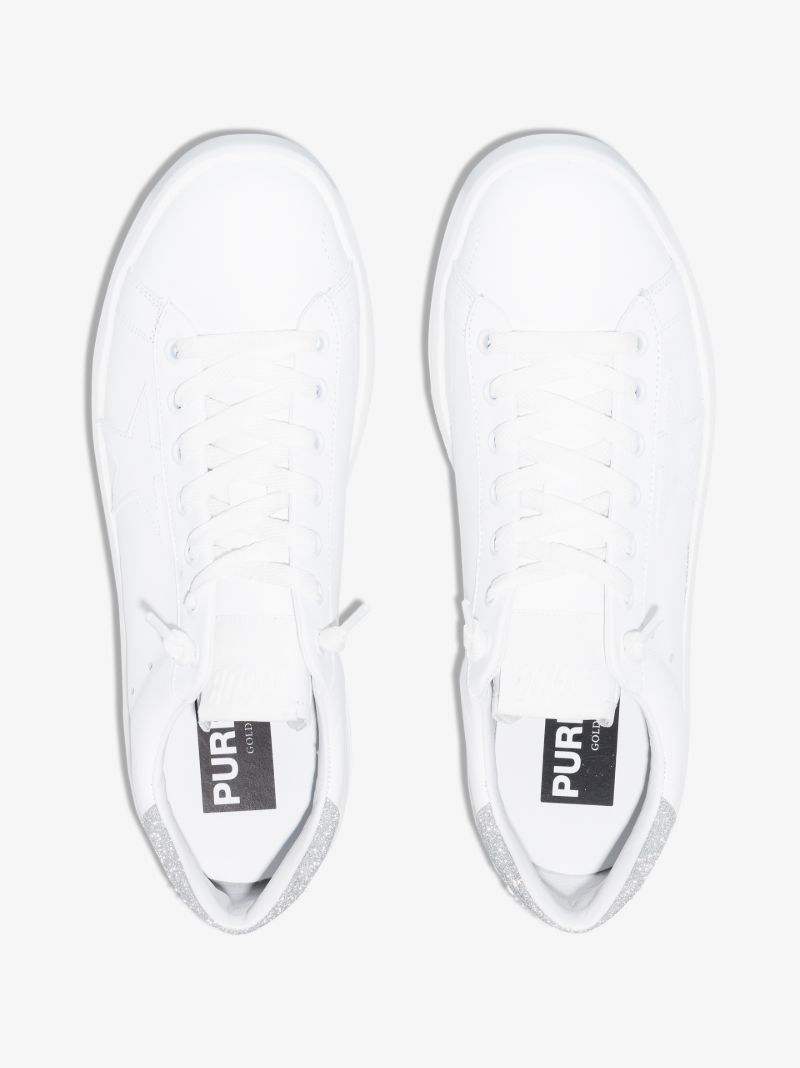 White Purestar Glitter Sneakers