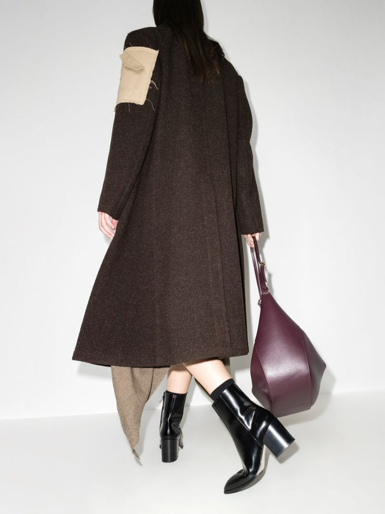 Black Leandra 75 Patent Leather Ankle Boots