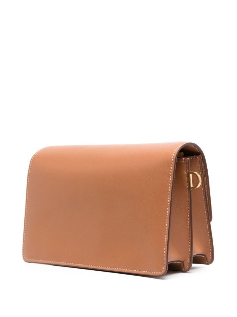 Brown Cartella Mini Leather Shoulder Bag