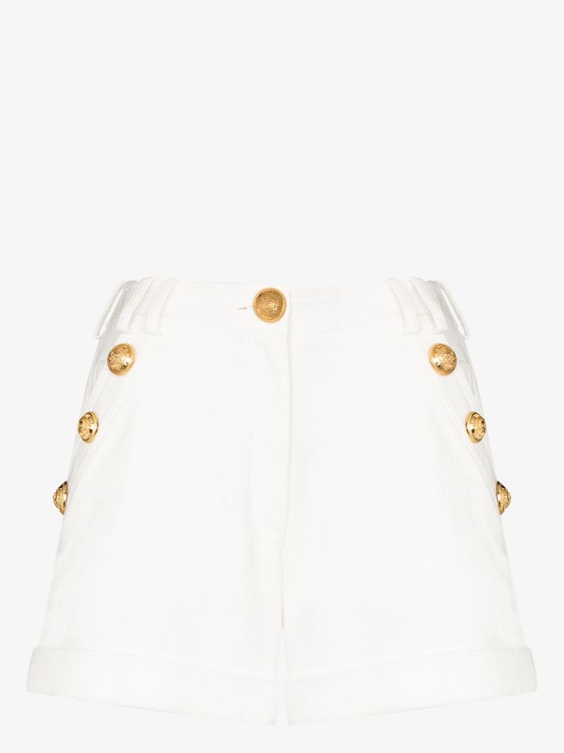 High Waist Buttoned Shorts