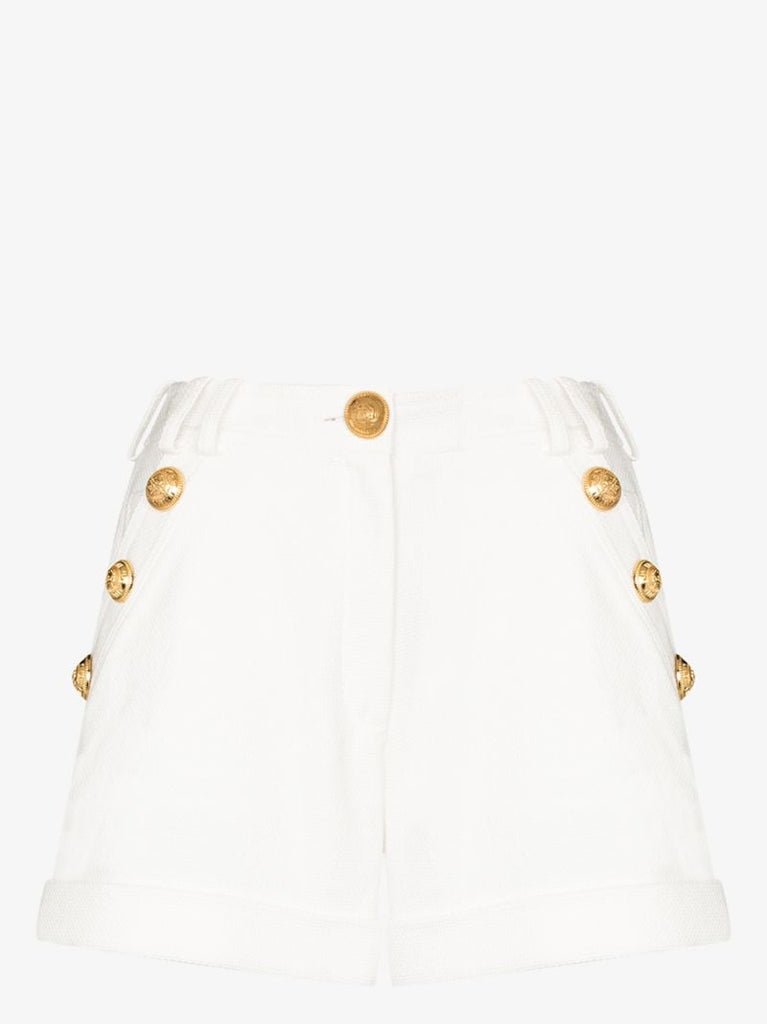 High Waist Buttoned Shorts