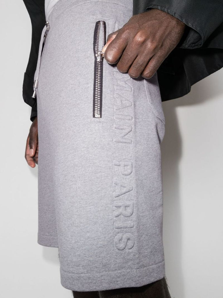Embossed Track Shorts