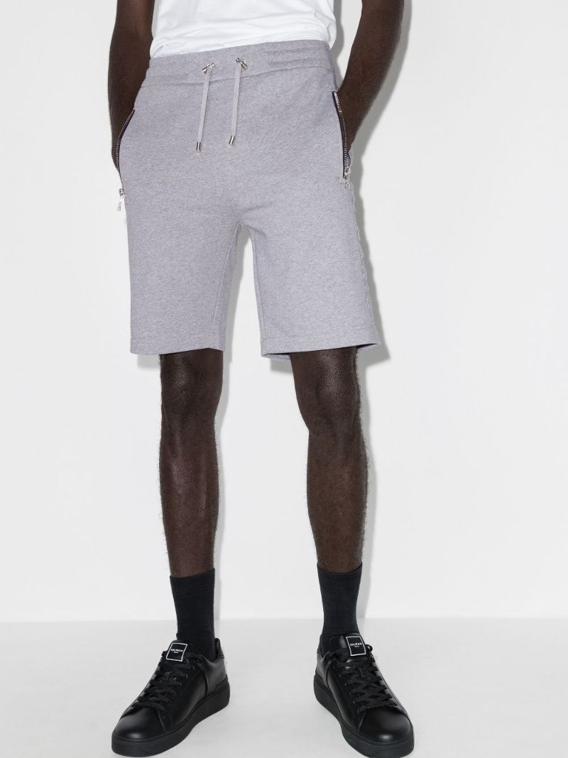 Embossed Track Shorts