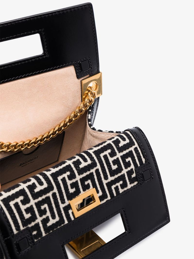 Black 1945 Monogram Jacquard Shoulder Bag