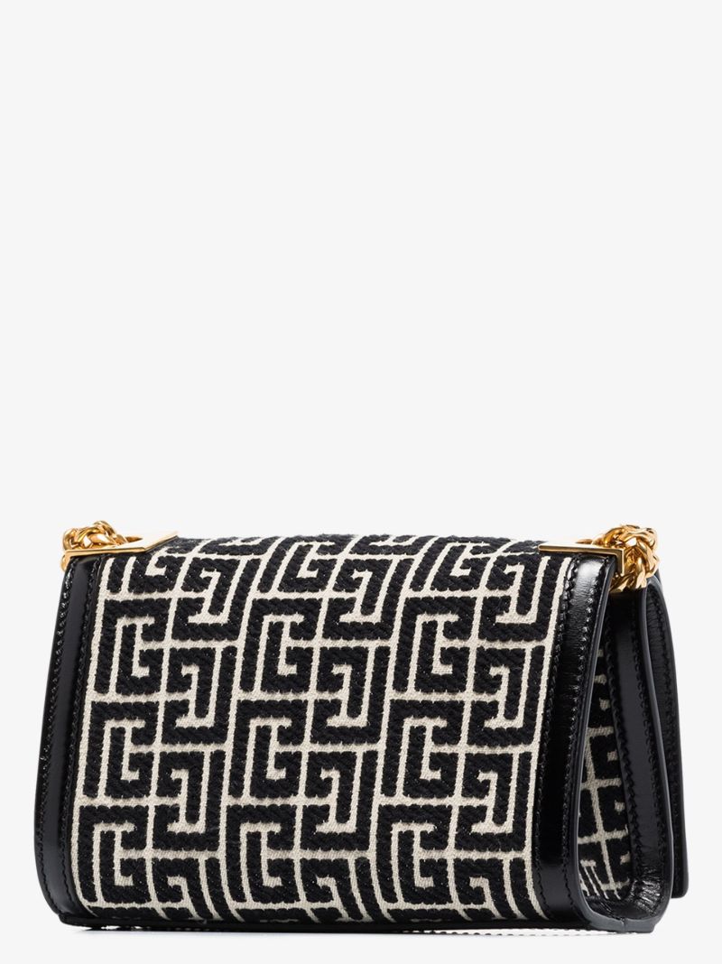 Black 1945 Monogram Jacquard Shoulder Bag