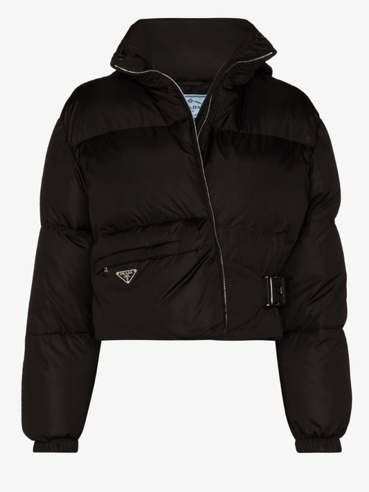 Re-nylon Buckled Puffer Jacket