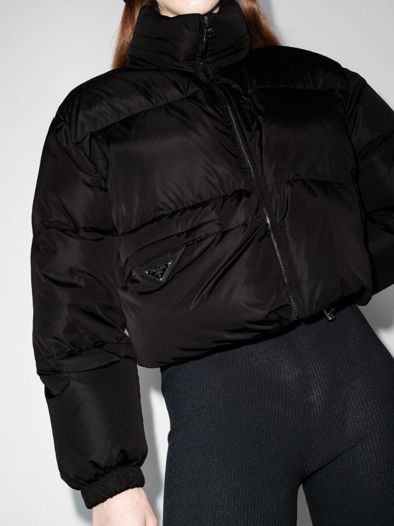 Re-nylon Buckled Puffer Jacket