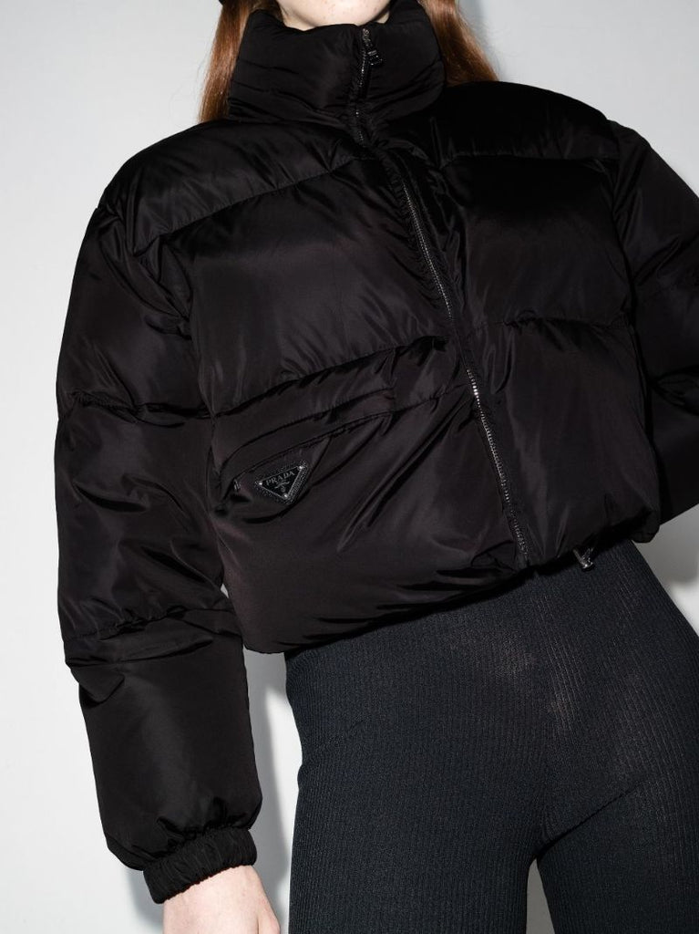 Re-nylon Buckled Puffer Jacket