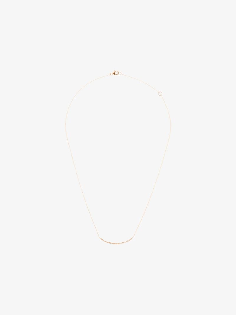 14k Yellow Gold Sylvie Long Bar Diamond Necklace