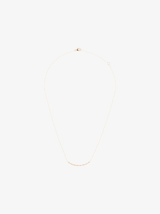 14k Yellow Gold Sylvie Long Bar Diamond Necklace