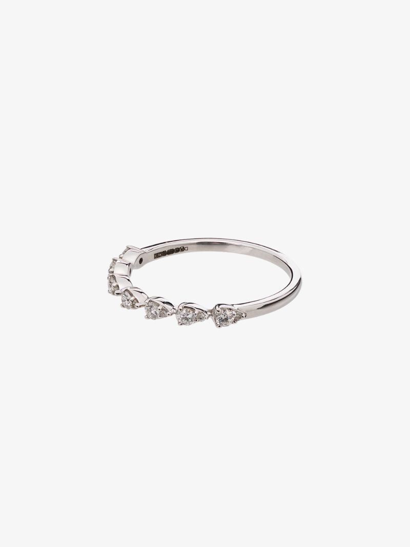 14k White Gold Sophia Ryan Teardrop Diamond Ring