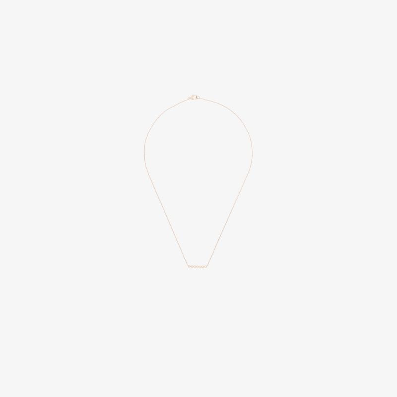 14k Rose Gold Lulu Jack Bar Diamond Necklace