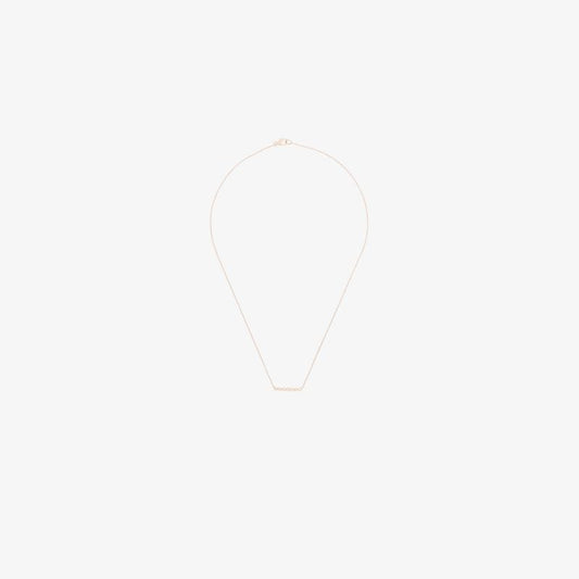 14k Rose Gold Lulu Jack Bar Diamond Necklace