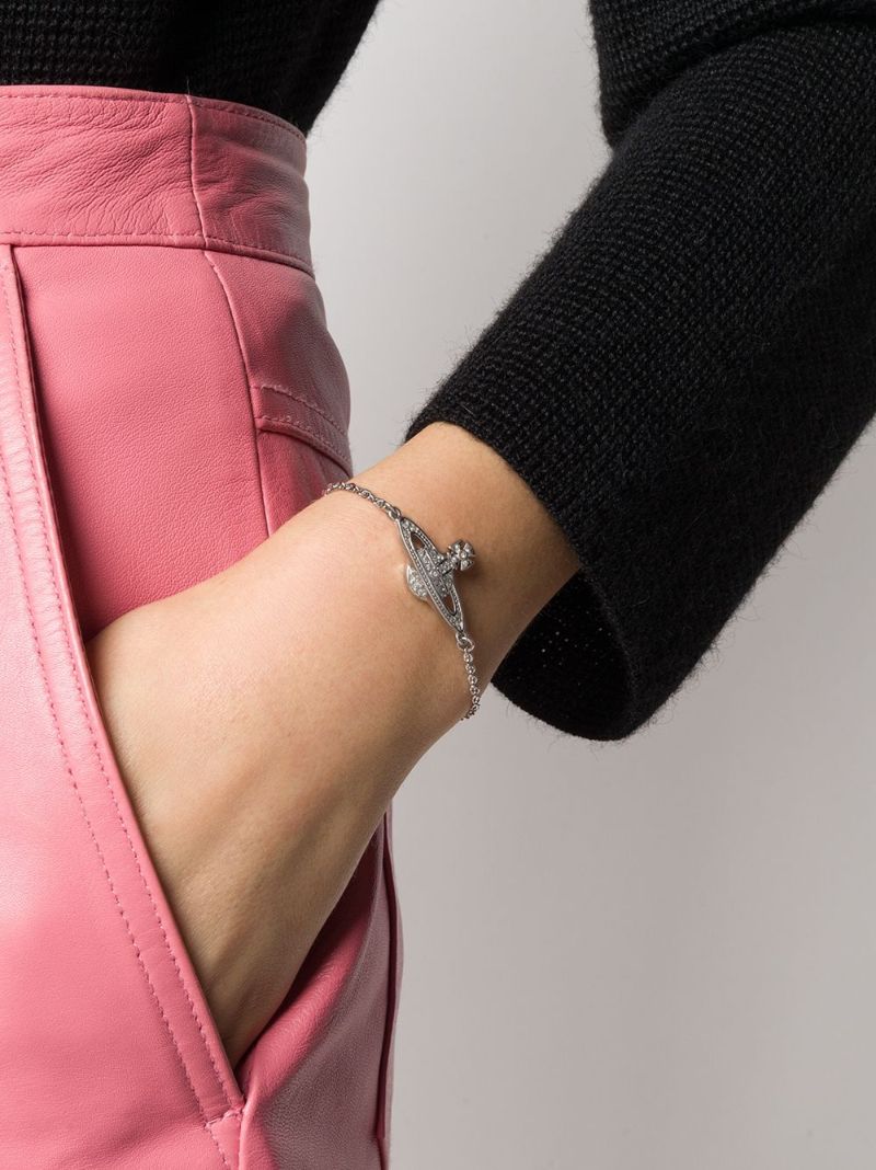 Silver-tone Relief Chain Braclet