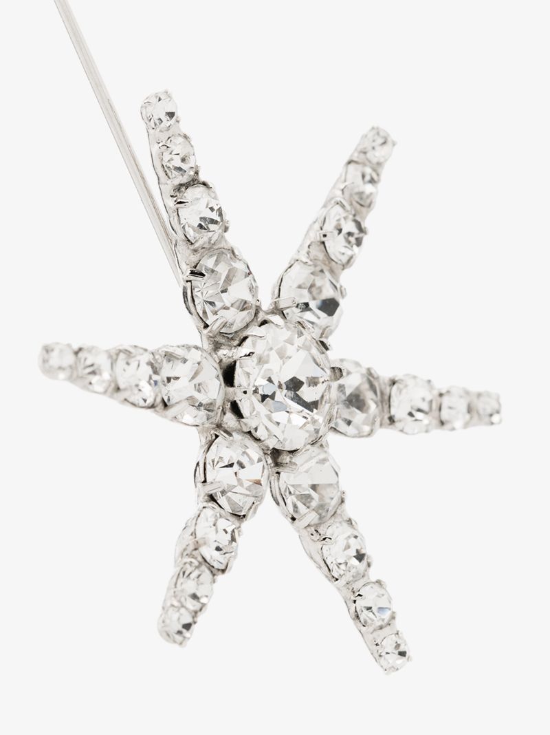 Silver Tone Estee Crystal Earrings