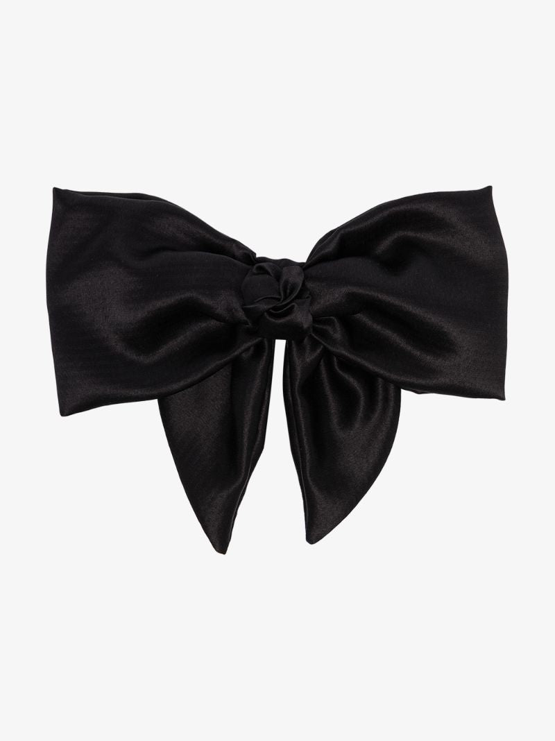 Black Naples Bow Hair Clip