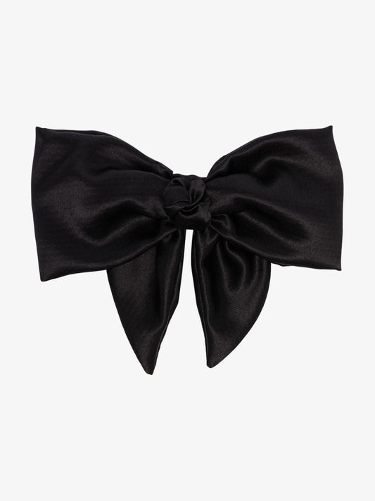 Black Naples Bow Hair Clip