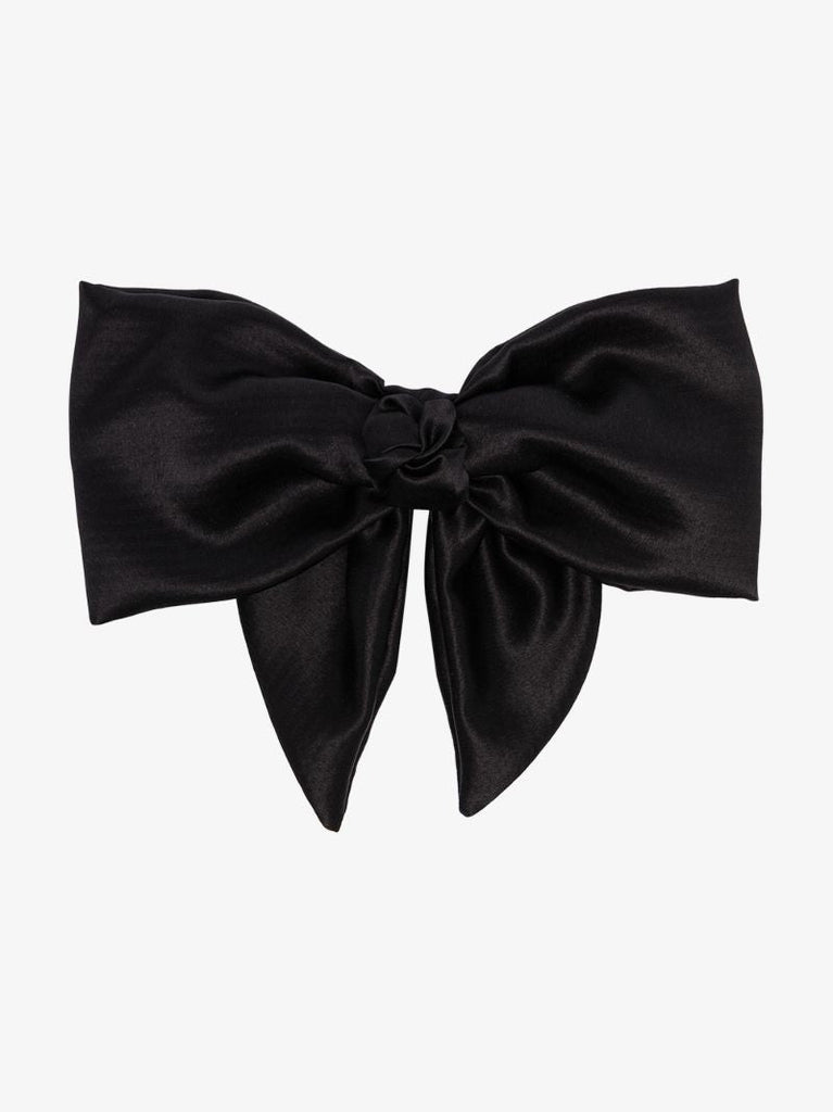 Black Naples Bow Hair Clip