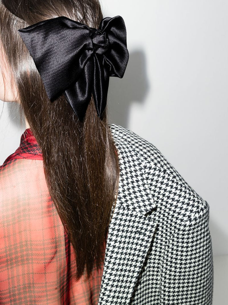 Black Naples Bow Hair Clip