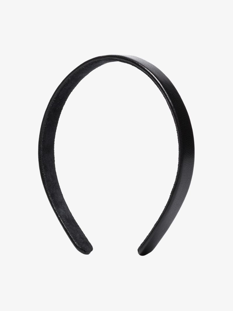 Black Leon Leather Headband