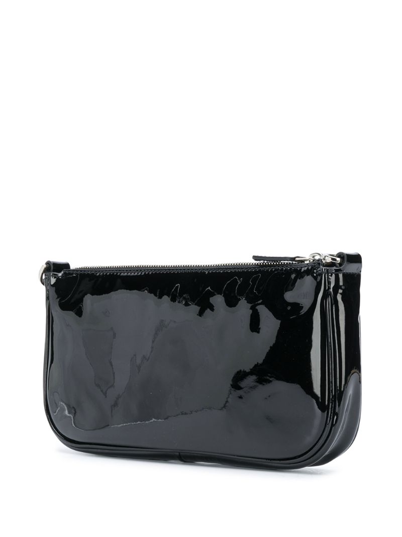 Black Rachel Patent Leather Shoulder Bag
