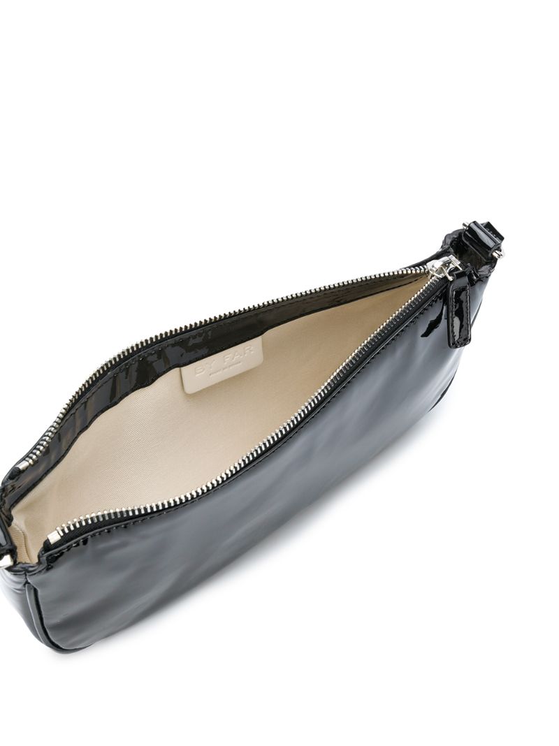 Black Rachel Patent Leather Shoulder Bag