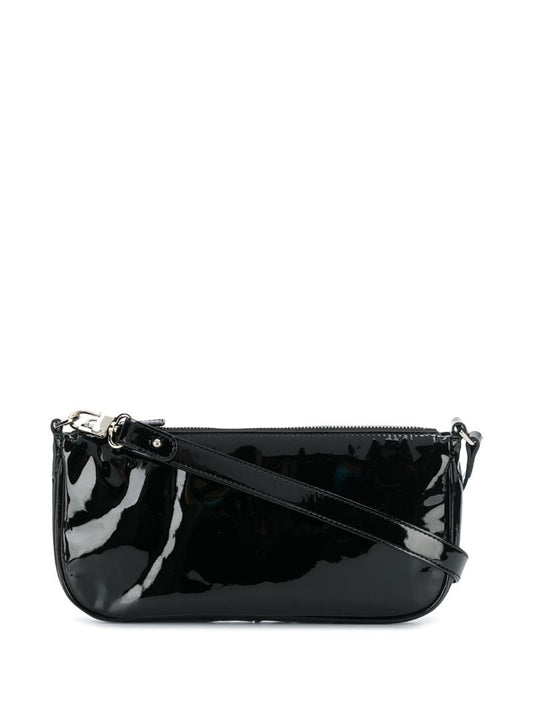 Black Rachel Patent Leather Shoulder Bag