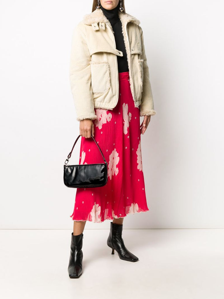 Black Rachel Patent Leather Shoulder Bag